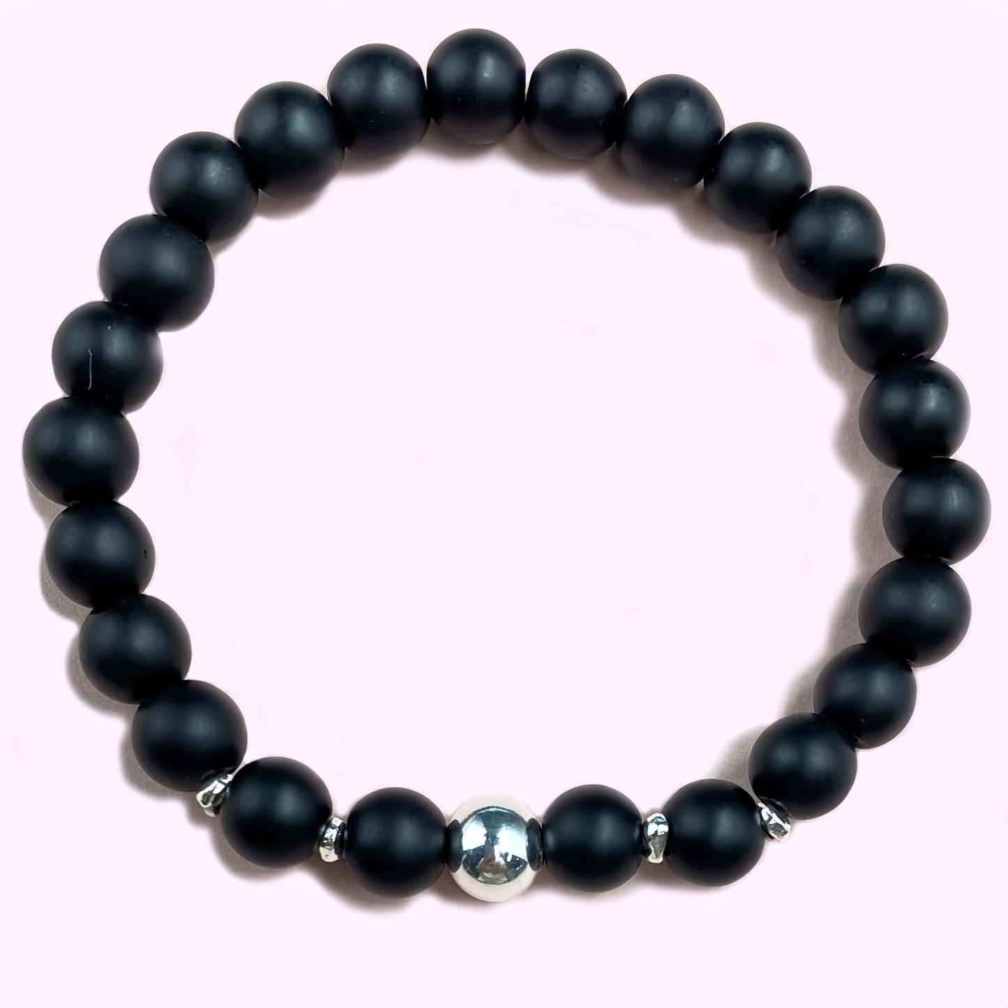 Matte Onyx for Protection and Apotropaic Crystal Bracelet