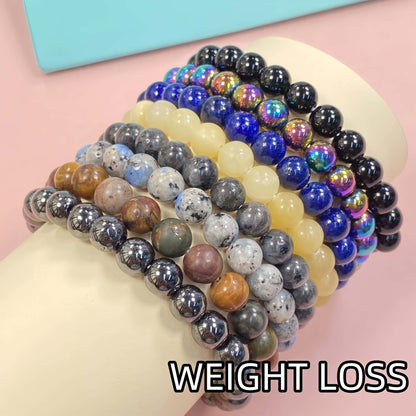 Natural Healing Crystal Bracelet Set of 8