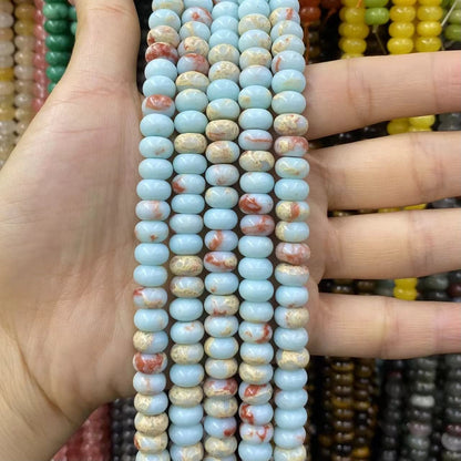 Round Rondelle Beads 2x4mm 4x6mm 5x8mm Quartz/Jasper/Agate