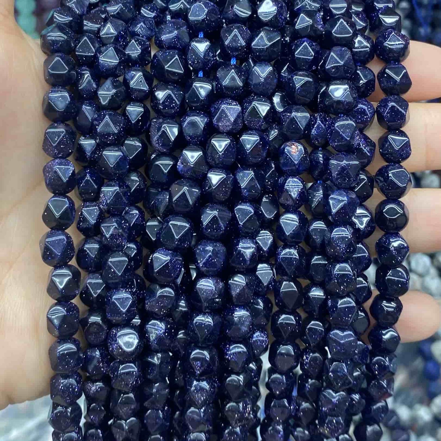 Diamond Faceted Beads 6mm/8mm/10mm Quartz/Jasper/Agate/Crystal