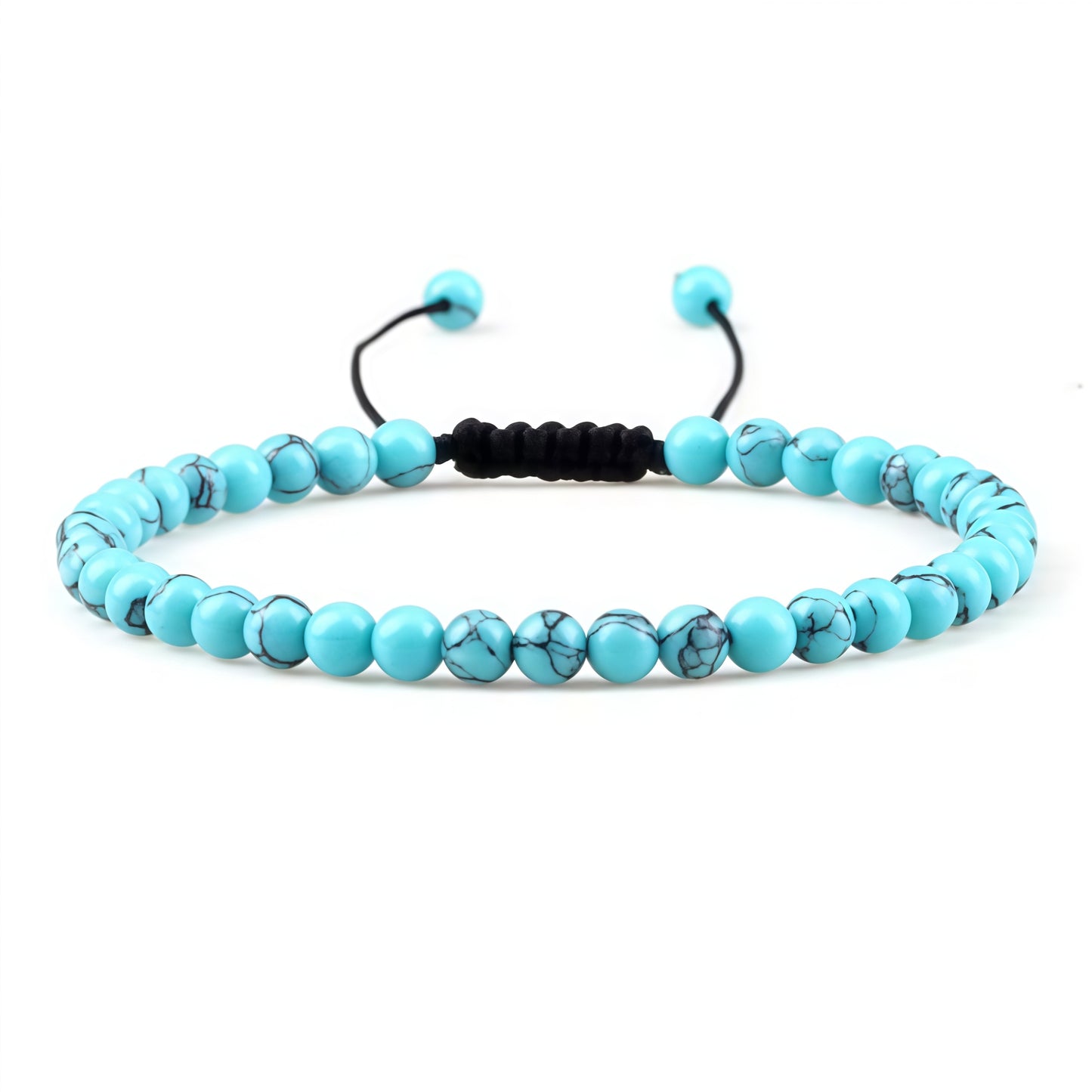 Beads Bracelet Adjustable Rope String Braided Bracelets 4mm 6mm 8mm