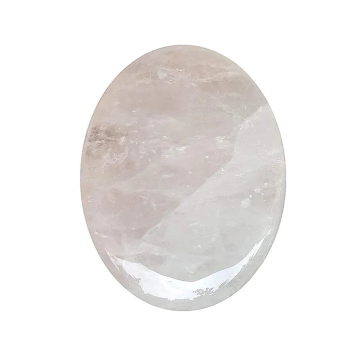 Oval Palm Clear Quartz
