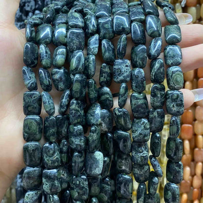 Smooth Rectangle Beads 10x14mm Quartz/Jasper/Agate/Crystal