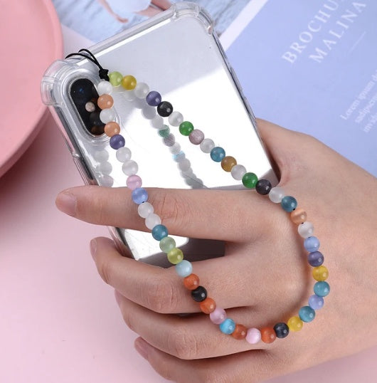 6MM Beaded Phone Chain New Anti Lost Phone Strap 32cm