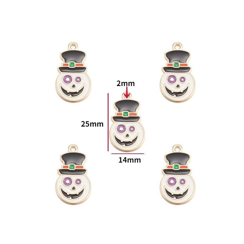 5PCS Halloween Style Theme Jewelry Making Findings Charm #1