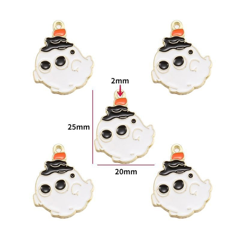 5PCS Halloween Style Theme Jewelry Making Findings Charm #3