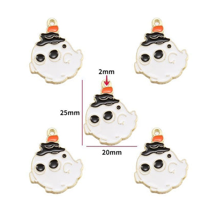 5PCS Halloween Style Theme Jewelry Making Findings Charm #3