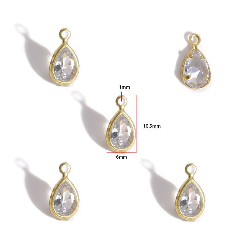 5PCS Crystal Collection Jewelry Making Findings Charm