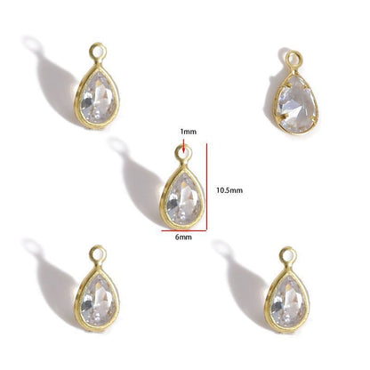 5PCS Crystal Collection Jewelry Making Findings Charm
