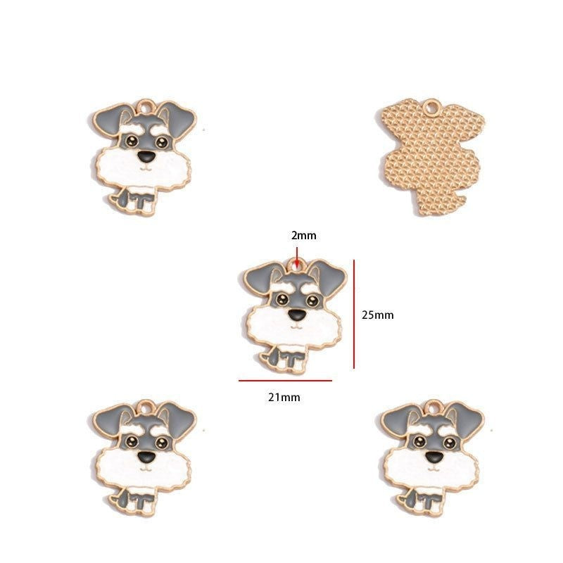 5PCS Colorful Poppy Collection Jewelry Making Findings Charm