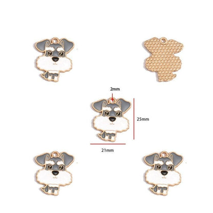 5PCS Colorful Poppy Collection Jewelry Making Findings Charm