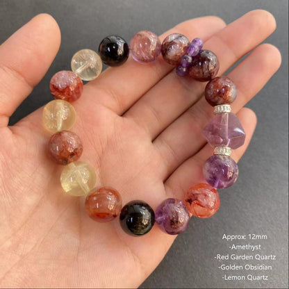 Natural Designer Healing Crystal Bracelet Mutiple Styles