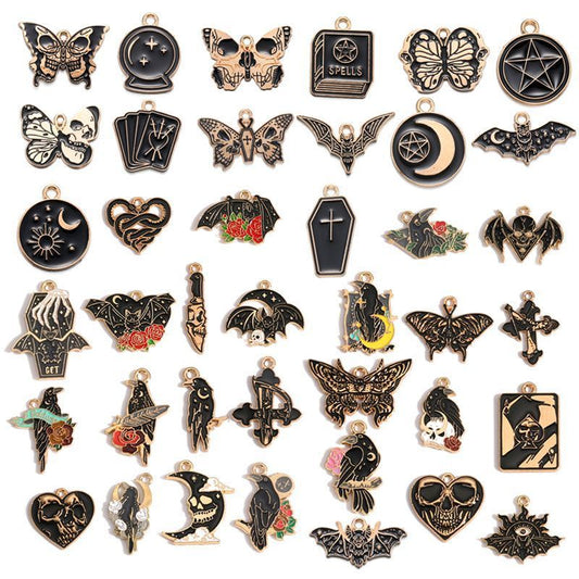 Gothic Black Theme Collection Jewelry Making Findings Charm
