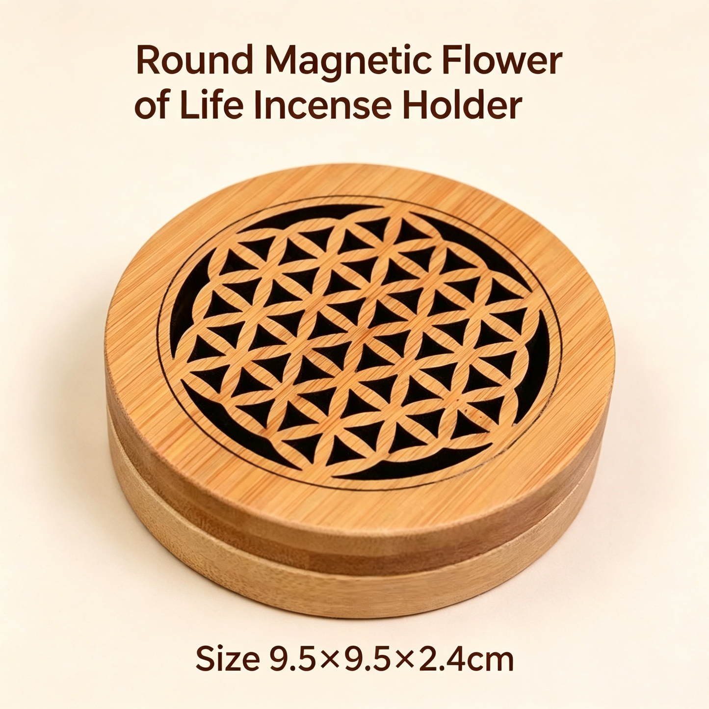 For Sage or Incense Sacred Geometry Hollow Healing Box
