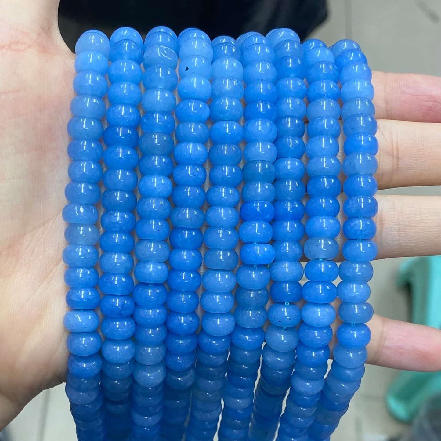 Round Rondelle Beads 2x4mm 4x6mm 5x8mm Quartz/Jasper/Agate