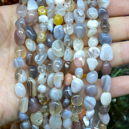 Irregular Smooth Beads 6-8mm Gemstone/Quartz/Jasper/Agate