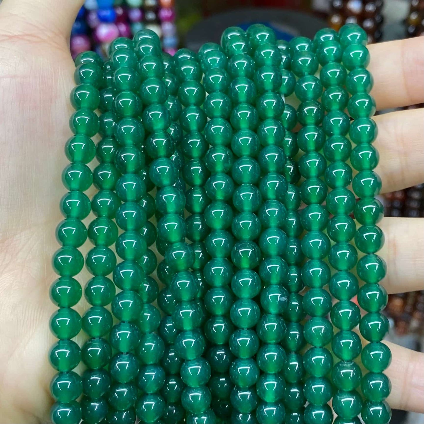 #1 Round Aagte Beads 6mm/8mm/10mm/12mm