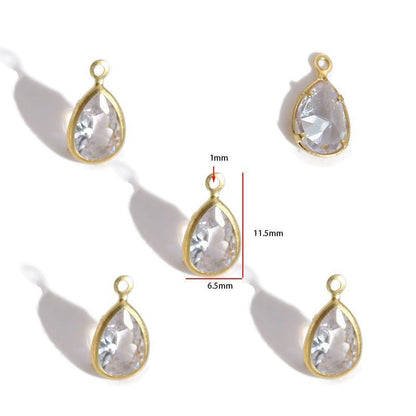 5PCS Crystal Collection Jewelry Making Findings Charm