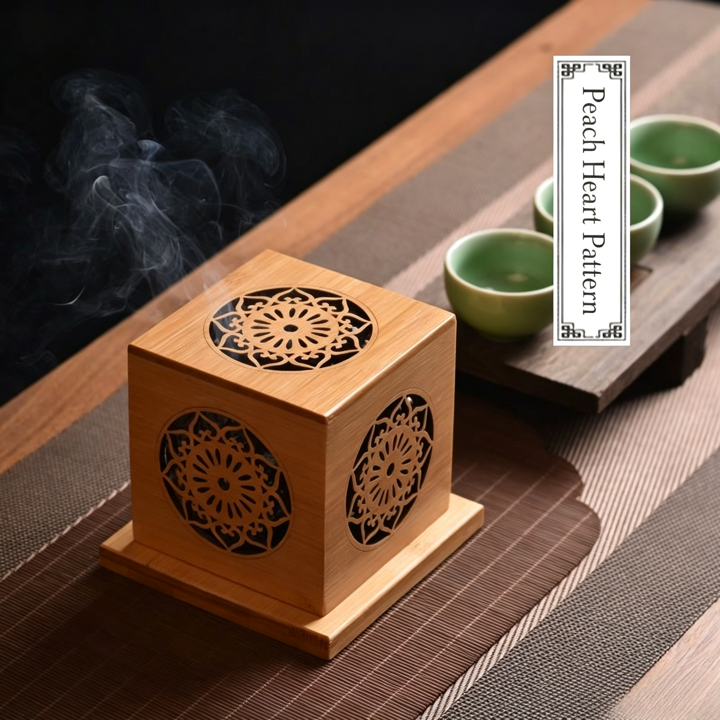 For Sage or Incense Sacred Geometry Hollow Healing Box