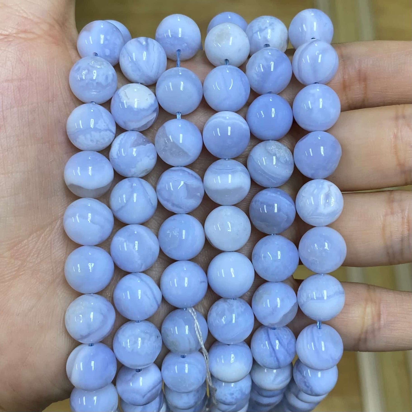 High-Quality Gemstone & Crystal Round Smooth Beads 4mm 6mm 8mm 10mm