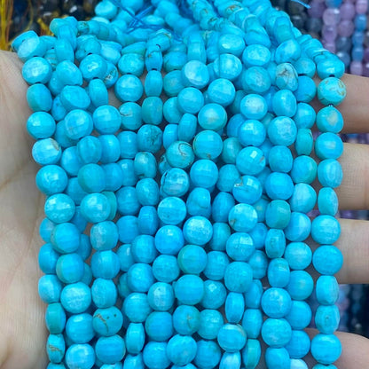 Faceted Cion Beads 6x6mm Quartz/Jasper/Agate/Crystal