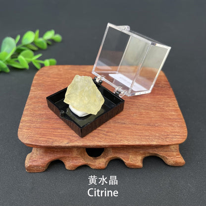 Micro Mineral Box Raw Crystal GemstoneCollection Box