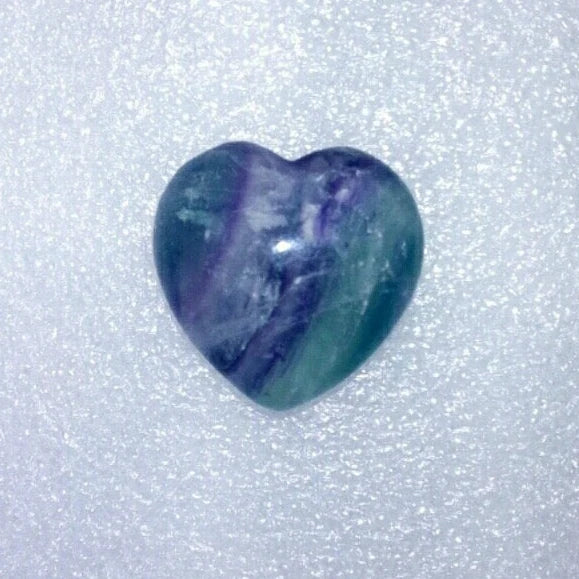 Heart Ornament Fluorite