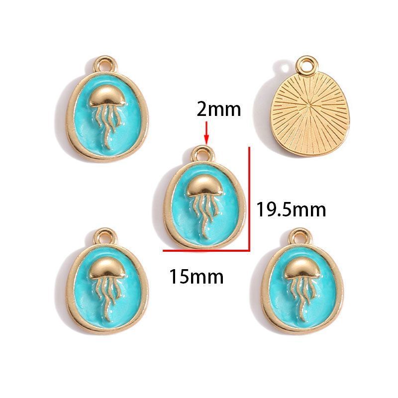 Assorted Ocean Design Charms for Jewelry Making