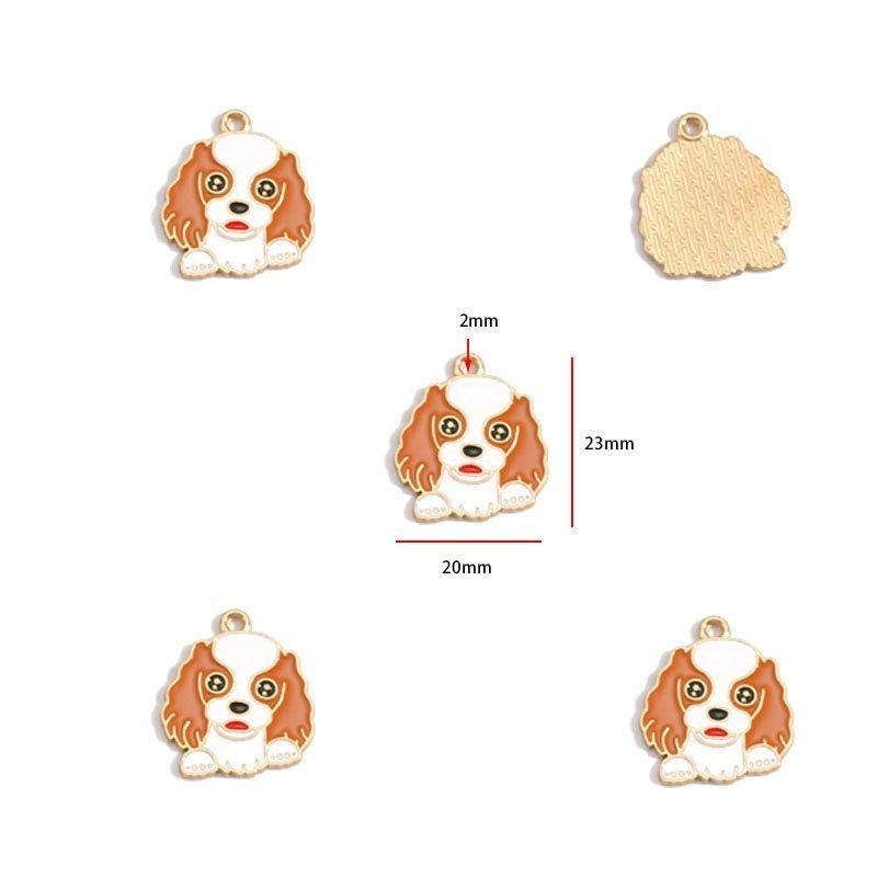 5PCS Colorful Poppy Collection Jewelry Making Findings Charm