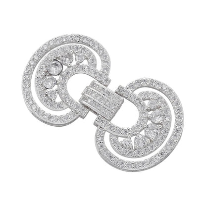 1 Pcs Hooks Accesories Supplies Brass Cubic Zirconia Connectors