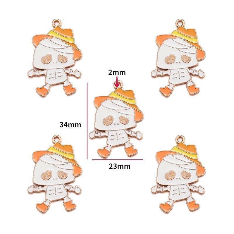 5PCS Halloween Style Theme Jewelry Making Findings Charm #3