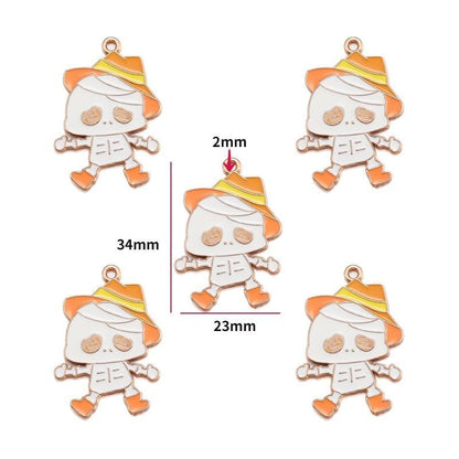 5PCS Halloween Style Theme Jewelry Making Findings Charm #3