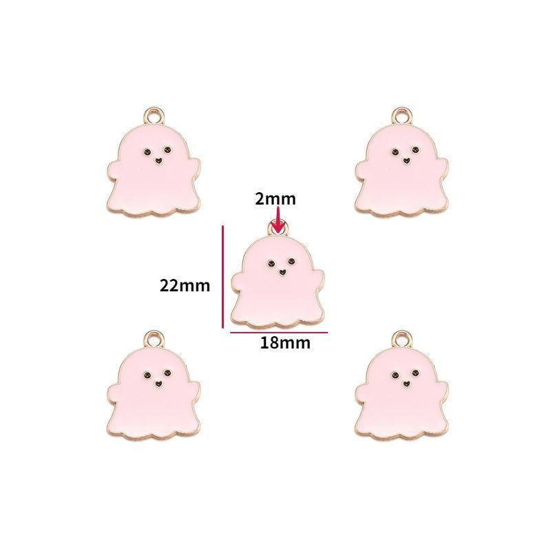 5PCS Halloween Style Theme Jewelry Making Findings Charm #1