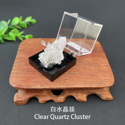 Micro Mineral Box Raw Crystal GemstoneCollection Box