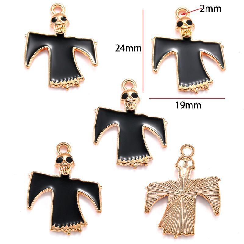 5PCS Halloween Style Theme Jewelry Making Findings Charm #2