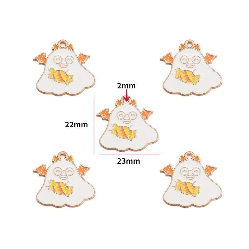 5PCS Halloween Style Theme Jewelry Making Findings Charm #3