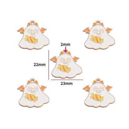 5PCS Halloween Style Theme Jewelry Making Findings Charm #3