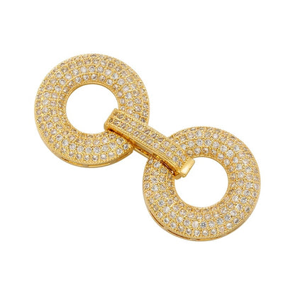 1 Pcs Hooks Accesories Supplies Brass Cubic Zirconia Connectors