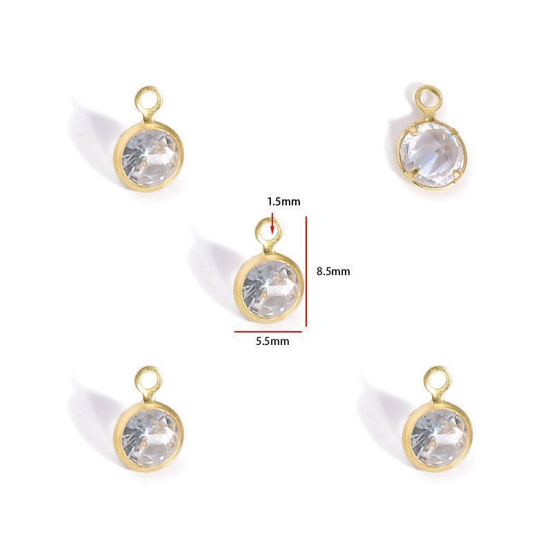 5PCS Crystal Collection Jewelry Making Findings Charm