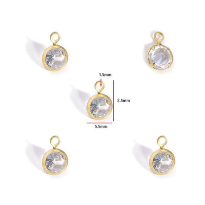5PCS Crystal Collection Jewelry Making Findings Charm