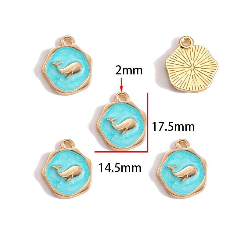 Assorted Ocean Design Charms for Jewelry Making