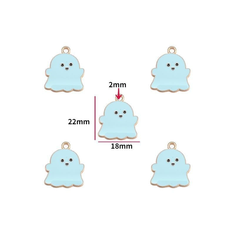 5PCS Halloween Style Theme Jewelry Making Findings Charm #1