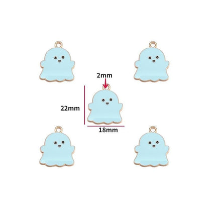 5PCS Halloween Style Theme Jewelry Making Findings Charm #1