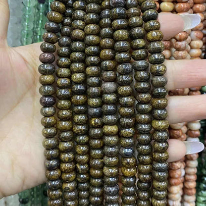 Round Rondelle Beads 2x4mm 4x6mm 5x8mm Quartz/Jasper/Agate