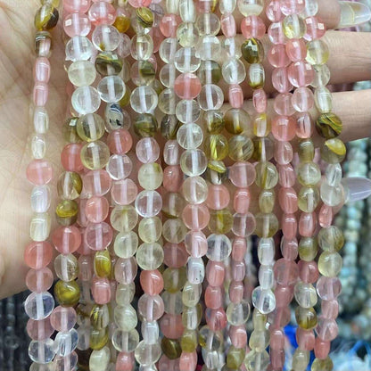 Faceted Cion Beads 6x6mm Quartz/Jasper/Agate/Crystal