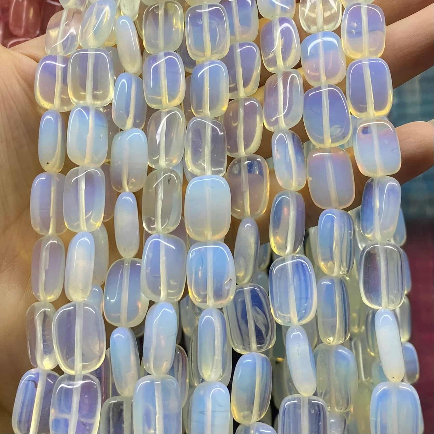 Smooth Rectangle Beads 10x14mm Quartz/Jasper/Agate/Crystal