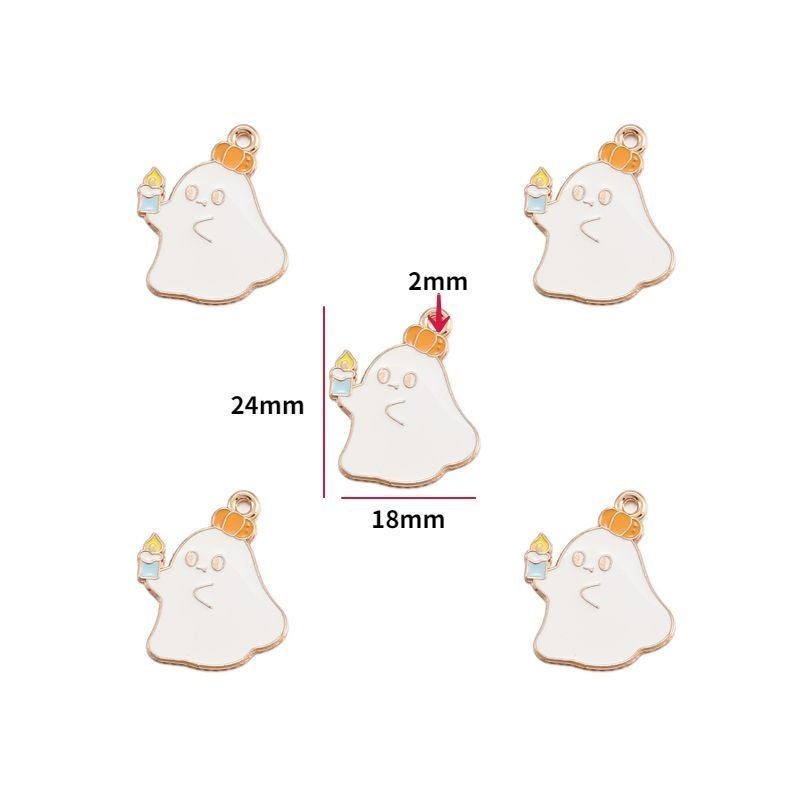 5PCS Halloween Style Theme Jewelry Making Findings Charm #3