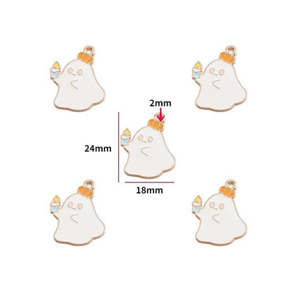 5PCS Halloween Style Theme Jewelry Making Findings Charm #3