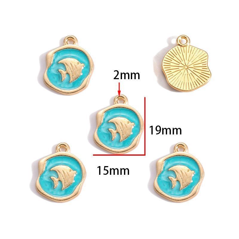 Assorted Ocean Design Charms for Jewelry Making