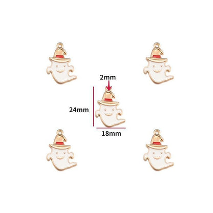 5PCS Halloween Style Theme Jewelry Making Findings Charm #1